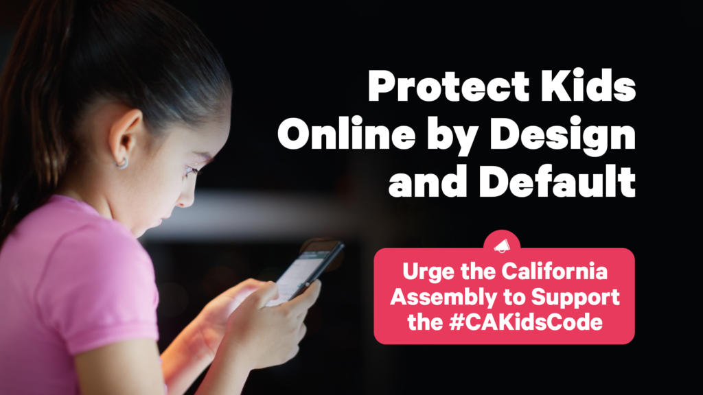 Cali online kids protection law