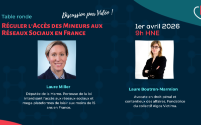 Table-Ronde en ligne: Réguler l’Accès des Mineurs aux Réseaux Sociaux en France, avec Laure Miller et Laure Boutron-Marmion